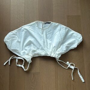 Zara poplin crop top